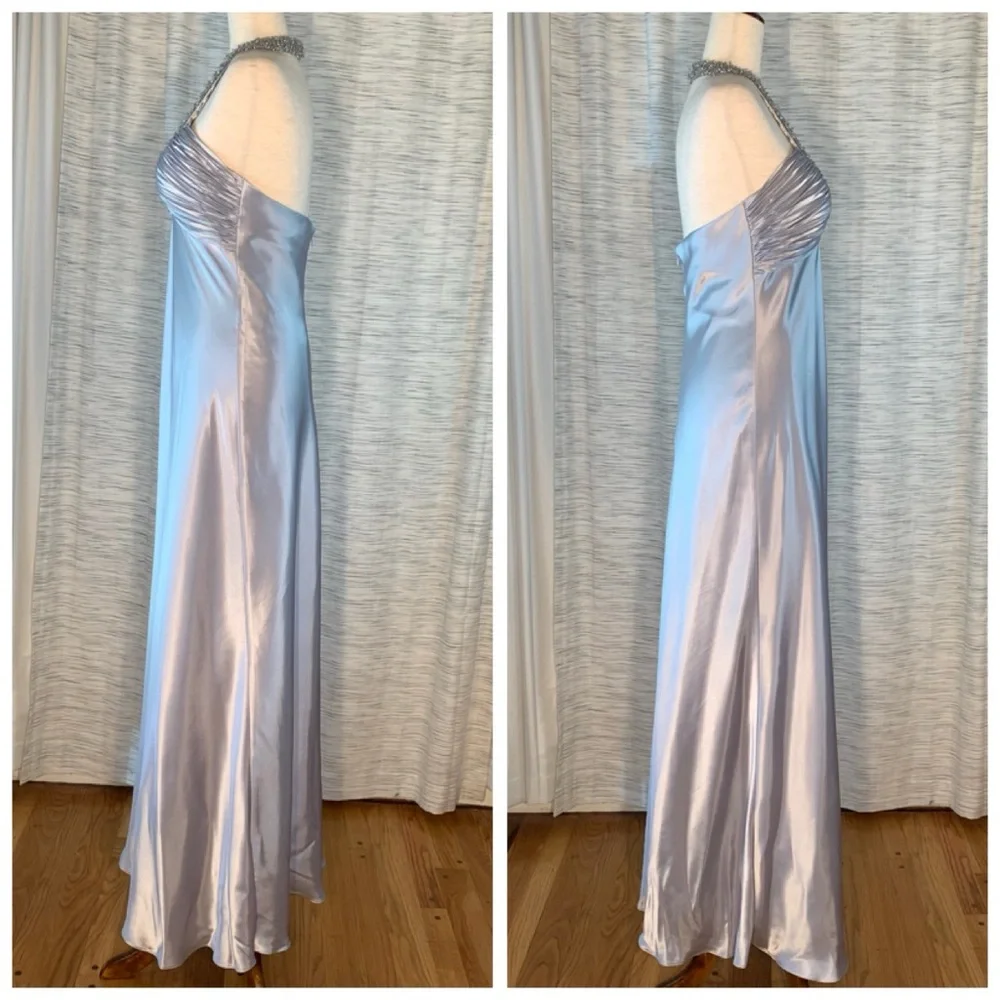 Cache Metallic Silver Halter Dress - Picture 12 of 16